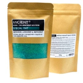 112716 Ancient Wisdom Badsalt Special PMT Aromatherapy Bath Potion in Kraft Bag 350 gram