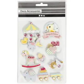 112835-1 3D-Stickers Baby 8 St. 1 Ark