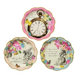 112911 Talking Tables Papperstallrikar Alice i Underlandet 18 cm 12 st - Truly Alice
