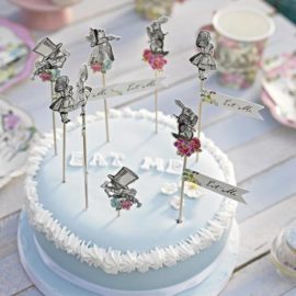 112915 Talking Tables Canapéflaggor Alice i Underlandet 12 st – Truly Alice