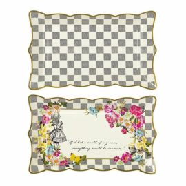112916 Talking Tables Serveringsfat Schackrutor 31x19 cm 4 st - Truly Alice