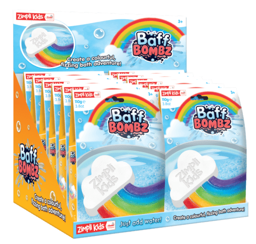 112968 Zimpli Kidz Badbomb Baff Bombz Rainbow Cloud