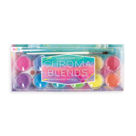 112975-10 OOLY Vattenfärg Pärlemor Chroma Blends Watercolor Paint Set - Pearlescent