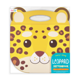 112978-5 OOLY Ritblock Carry Along Sketchbook Leopard
