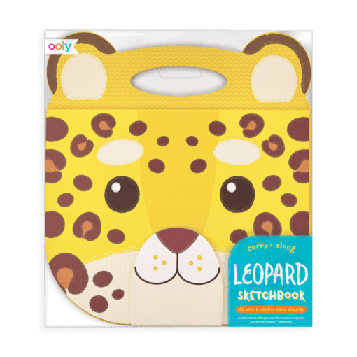 112978-5 OOLY Ritblock Carry Along Sketchbook Leopard