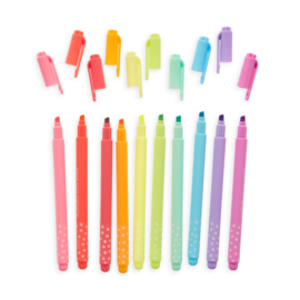 112983-2 OOLY Luktpennor Mintdoft Pastel Mints Scented Highlighters - Set of 10