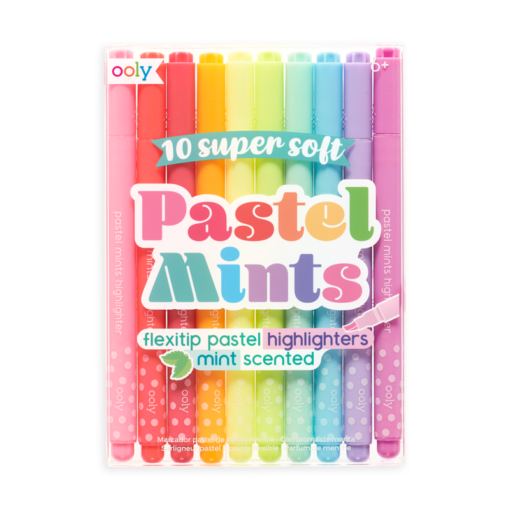 112983 OOLY Luktpennor Mintdoft Pastel Mints Scented Highlighters - Set of 10