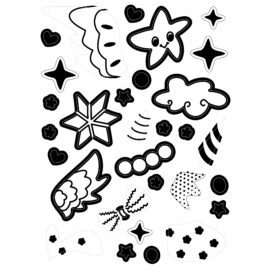 113121 AVENIR Färgläggningsaffisch Giant Poster Colouring Velvet Magical Unicorn World
