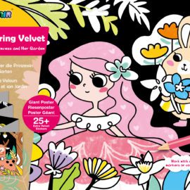 113123 AVENIR Färgläggningsaffisch Giant Poster Colouring Velvet Princess and Her Garden 126x29.5 cm