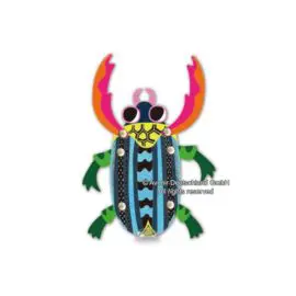 113129-4 AVENIR Skrapmotiv Scratch & Create Art Joint Puppets Little Bugs