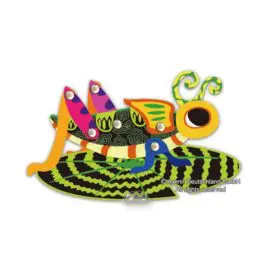 113129-7 AVENIR Skrapmotiv Scratch & Create Art Joint Puppets Little Bugs
