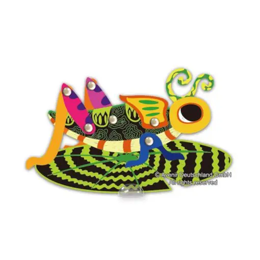 113129-7 AVENIR Skrapmotiv Scratch & Create Art Joint Puppets Little Bugs
