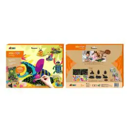 113129-8 AVENIR Skrapmotiv Scratch & Create Art Joint Puppets Little Bugs