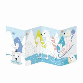 113148-2 AVENIR Gelkritor Polar Bear Silky Crayons Watercolor + Coloring Poster - Set om 12