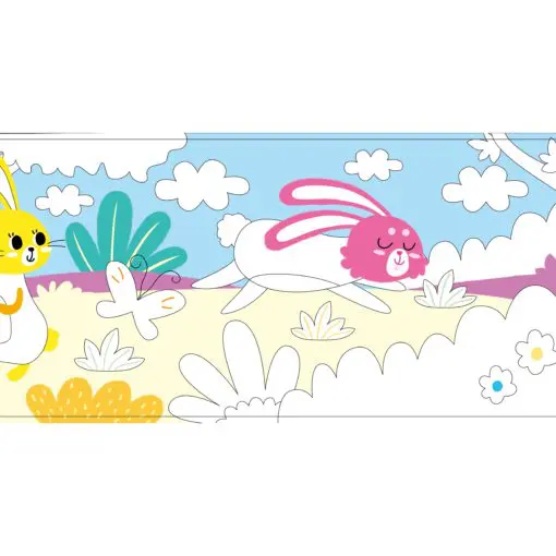 AVENIR Gelkritor Rabbit Silky Crayons Watercolor + Coloring Poster - Set om 12 - Bild 10