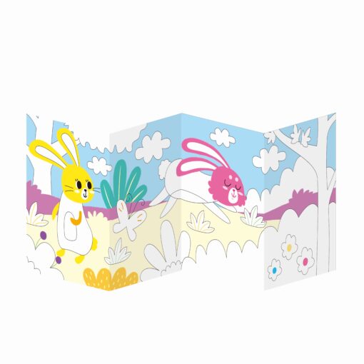 AVENIR Gelkritor Rabbit Silky Crayons Watercolor + Coloring Poster - Set om 12 - Bild 3
