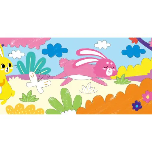 AVENIR Gelkritor Rabbit Silky Crayons Watercolor + Coloring Poster - Set om 12 - Bild 11