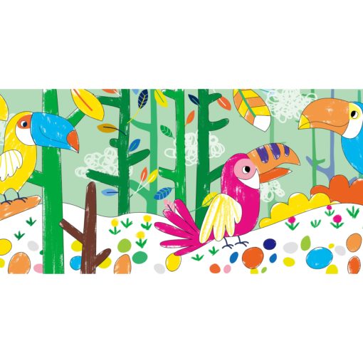 AVENIR Gelkritor Toucan Silky Crayons Watercolor + Coloring Poster - Set om 12 - Bild 4