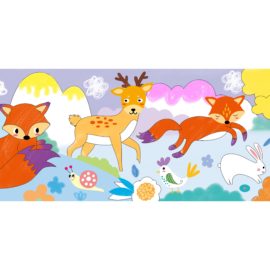 113151-2 AVENIR Gelkritor Fox Silky Crayons Watercolor + Coloring Poster - Set om 12