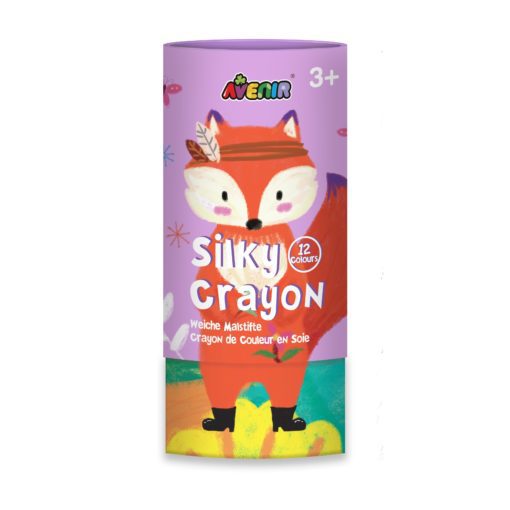 113151-6 AVENIR Gelkritor Fox Silky Crayons Watercolor + Coloring Poster - Set om 12