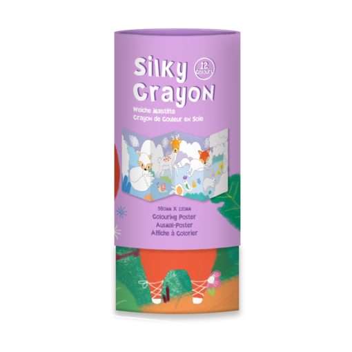 AVENIR Gelkritor Fox Silky Crayons Watercolor + Coloring Poster - Set om 12 - Bild 12