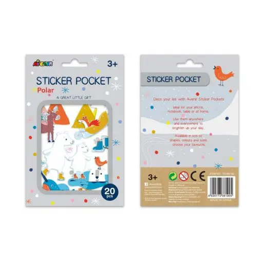 113154 AVENIR Stickers Pocket Polar Bear