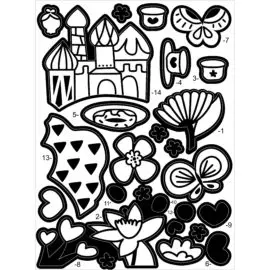 Colouring Velvet CH191691 Princess & Garden