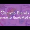 OOLY Penselpennor Chroma Blends Watercolor Brush Markers - Set om 18