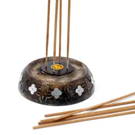 113217-2 Ancient Wisdom Asksamlare 2in1 Cone & Stick Burner Mango Wood