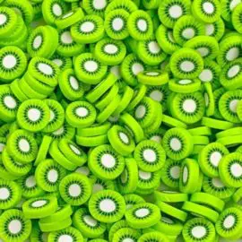 113266 Miniatyr Deco Jumbo Kiwi Fimo Slices