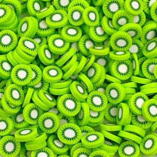 113266 Miniatyr Deco Jumbo Kiwi Fimo Slices