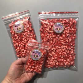 113268-1 Miniatyr Deco Jumbo Strawberry Fimo Slices