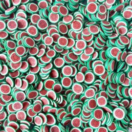113269 Miniatyr Deco Jumbo Watermelon Fimo Slices