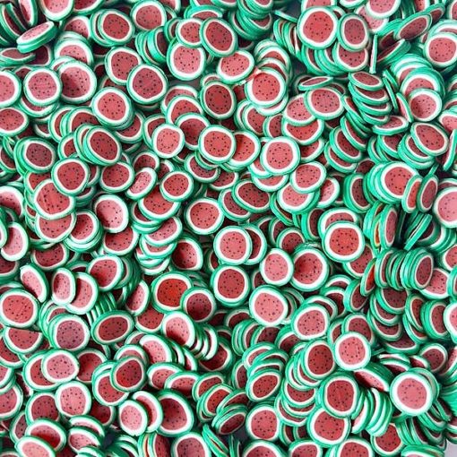 113269 Miniatyr Deco Jumbo Watermelon Fimo Slices