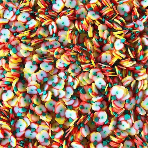 113270 Miniatyr Deco Jumbo Apple Fimo Slices