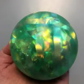 113276-4 Stressboll Squeeze Holographic Glitter