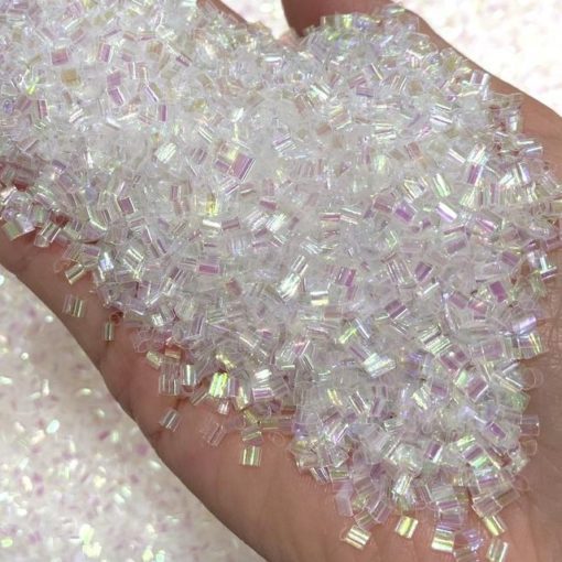 113252 Pärlor Iridescent Bingsu Beads Transparent