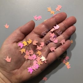113288 Paljetter Rosa Iriserande Unicorns