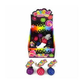 113302-10 Stressboll Mesh Ball Nyckelring