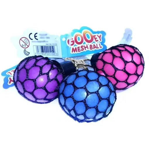 113302 Stressboll Mesh Ball Nyckelring