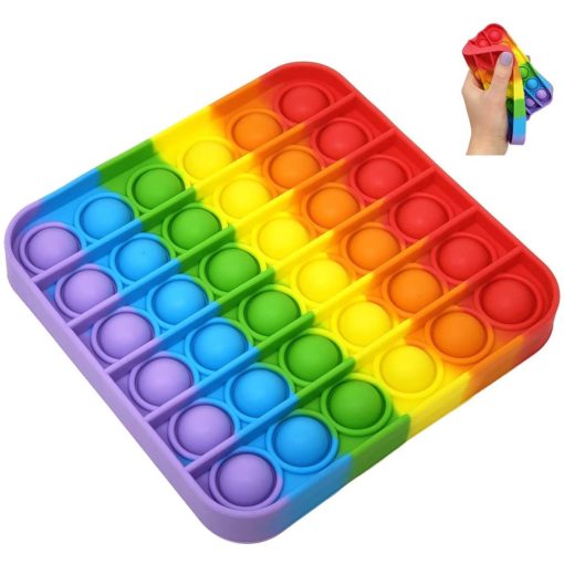 113330-1 Pop It Fidget Toy Rainbow