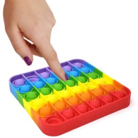 113330-2 Pop It Fidget Toy Rainbow