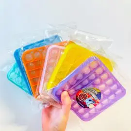 113332-3 Pop It Fidget Toy Glitter