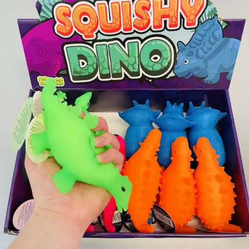113346-1 Fidget Toy Squeeze Dinosaurie Neon
