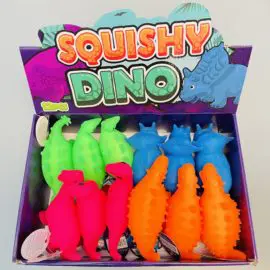 113346-2 Fidget Toy Squeeze Dinosaurie Neon