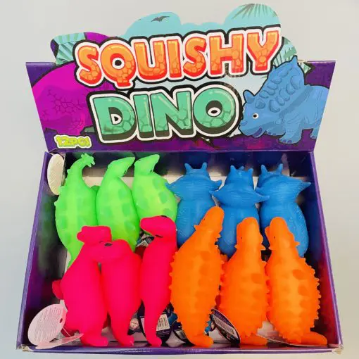 113346-2 Fidget Toy Squeeze Dinosaurie Neon