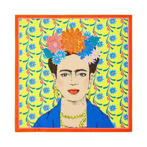 113434-1 Talking Tables Servetter Boho Frida Kahlo 33x33 cm 20 st