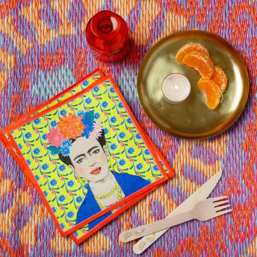 113434-2 Talking Tables Servetter Boho Frida Kahlo 33x33 cm 20 st