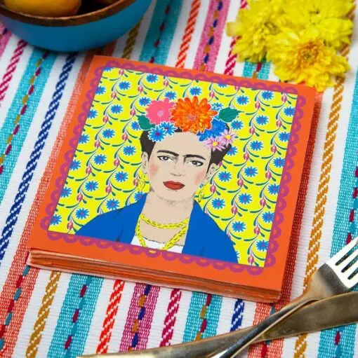 113434-3 Talking Tables Servetter Boho Frida Kahlo 33x33 cm 20 st