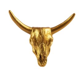 113458 Sass & Belle Knopp Guld Buffel i Vintage Stil+